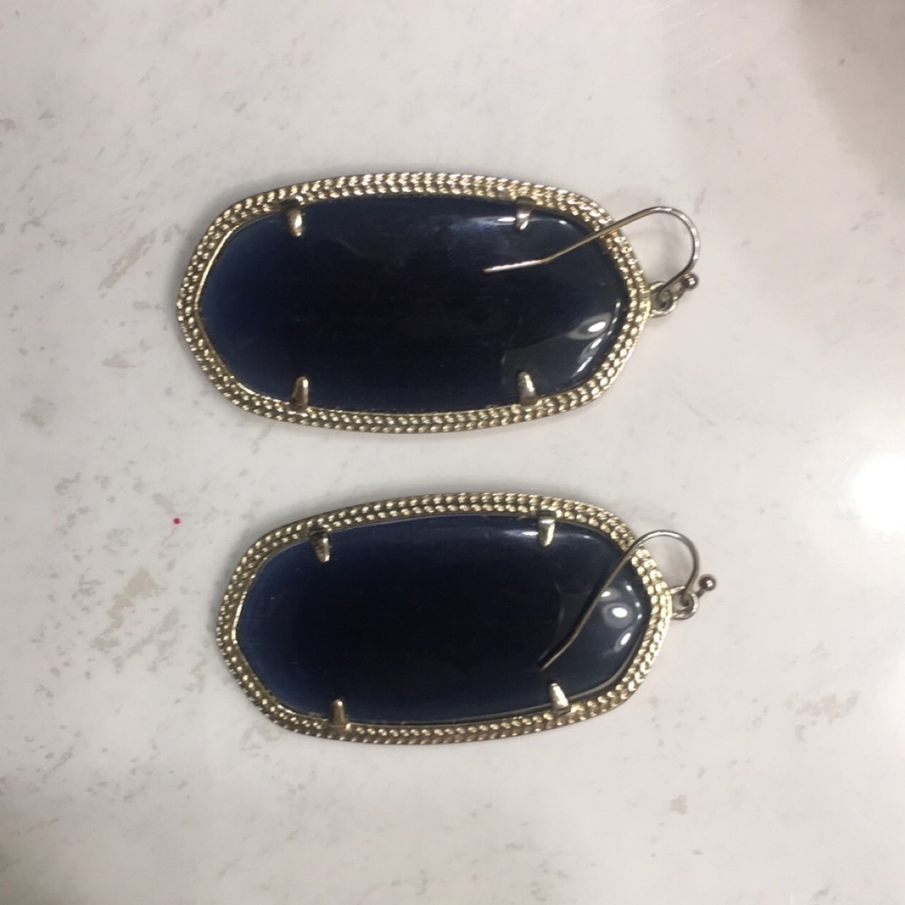 kendra scott navy danielle earrings